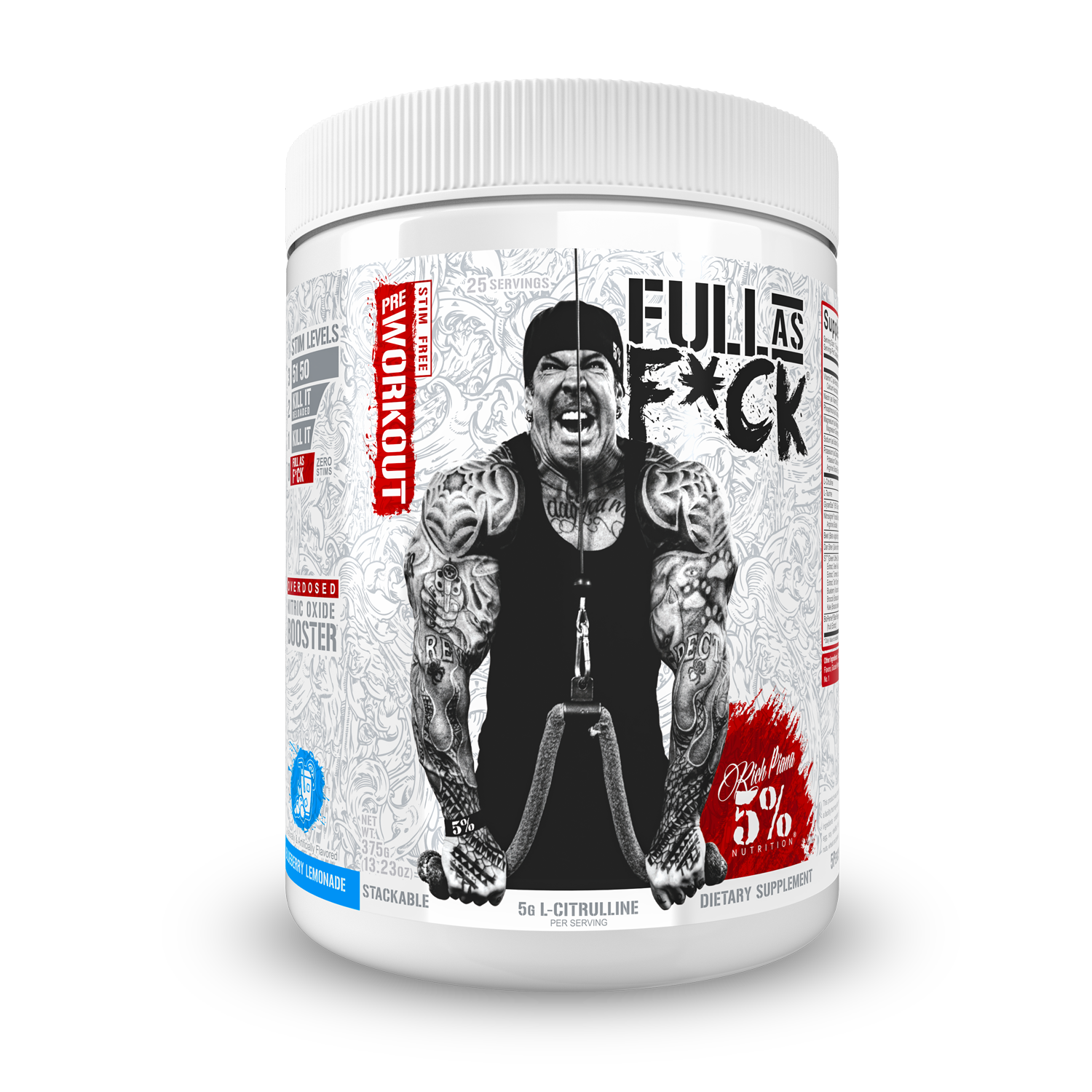 5% Nutrition Full as F*ck Stim Free Pre-Workout