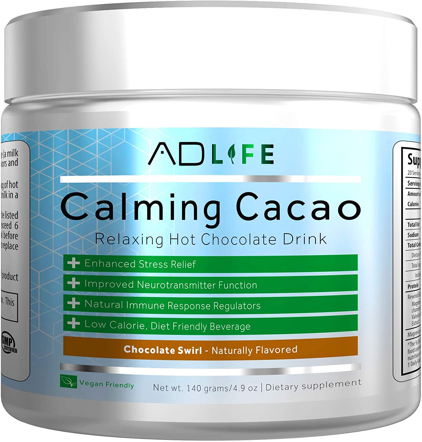 Project AD Calming Cacao Relaxing Hot Chocolate Drink