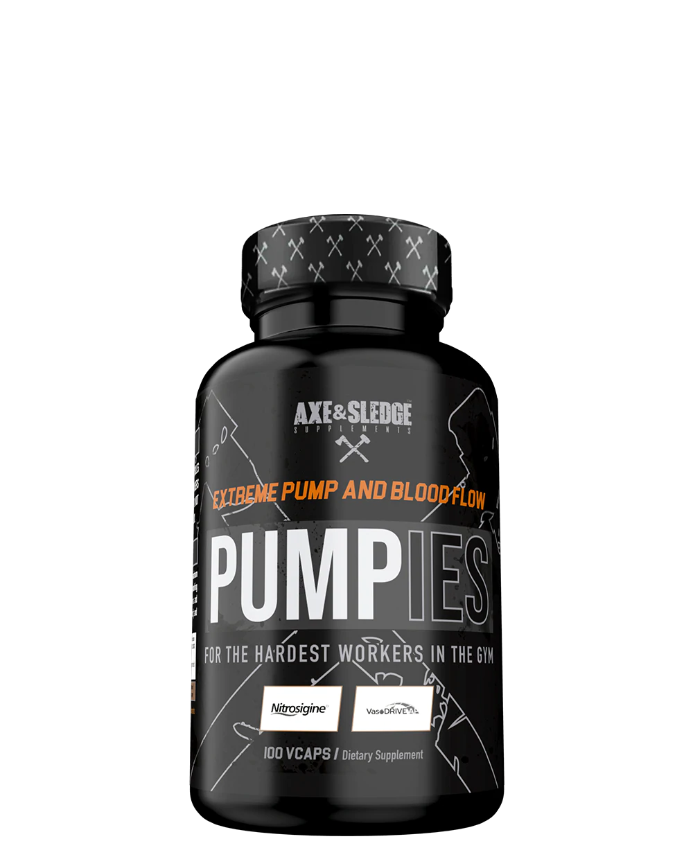 Axe & Sledge Pumpies nitric oxide support supplement capsuels