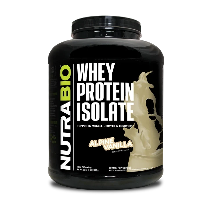 NutraBio Whey Protein Isolate 5LB