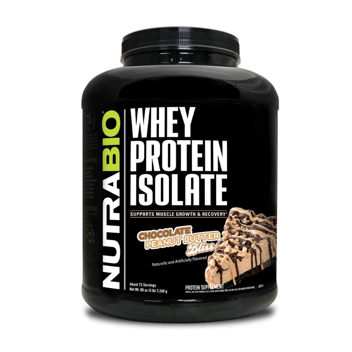 NutraBio Whey Protein Isolate 5LB