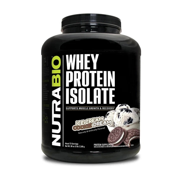 NutraBio Whey Protein Isolate 5LB