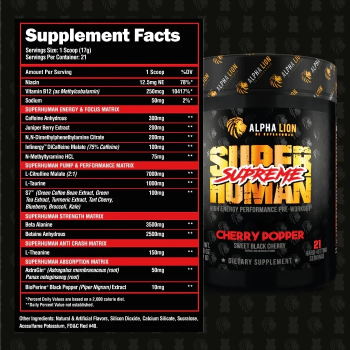 Alpha Lion Super Human Pre-Workout Stack