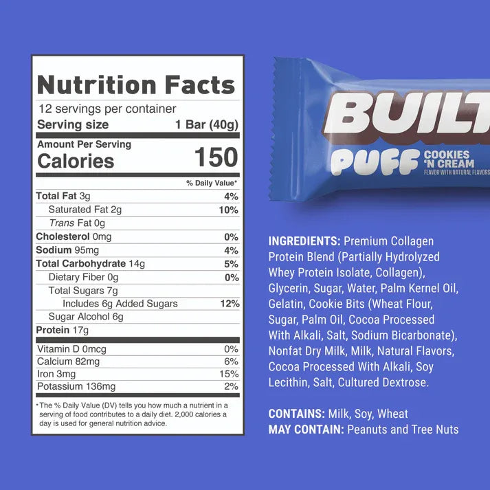 BUILT Puff Protein Bars