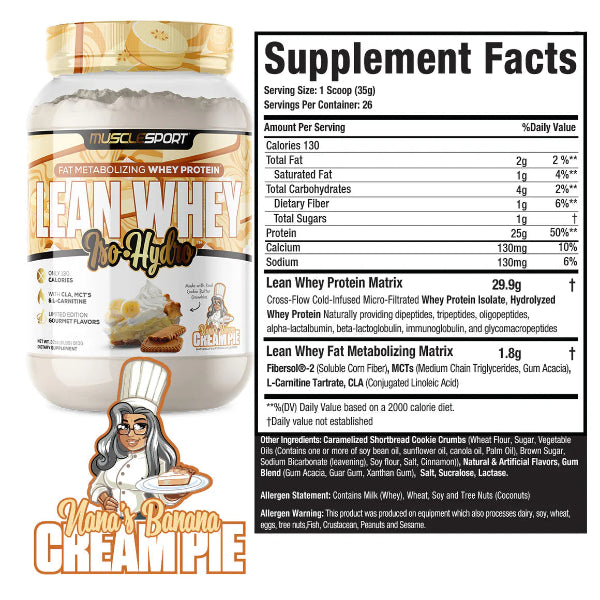 Musclesport Lean Whey™ Iso Hydro Gourmet 2lb Limited Editions