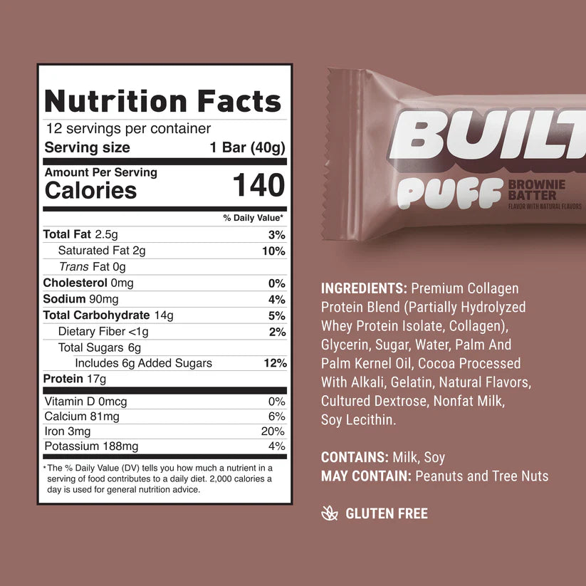 BUILT Puff Protein Bars