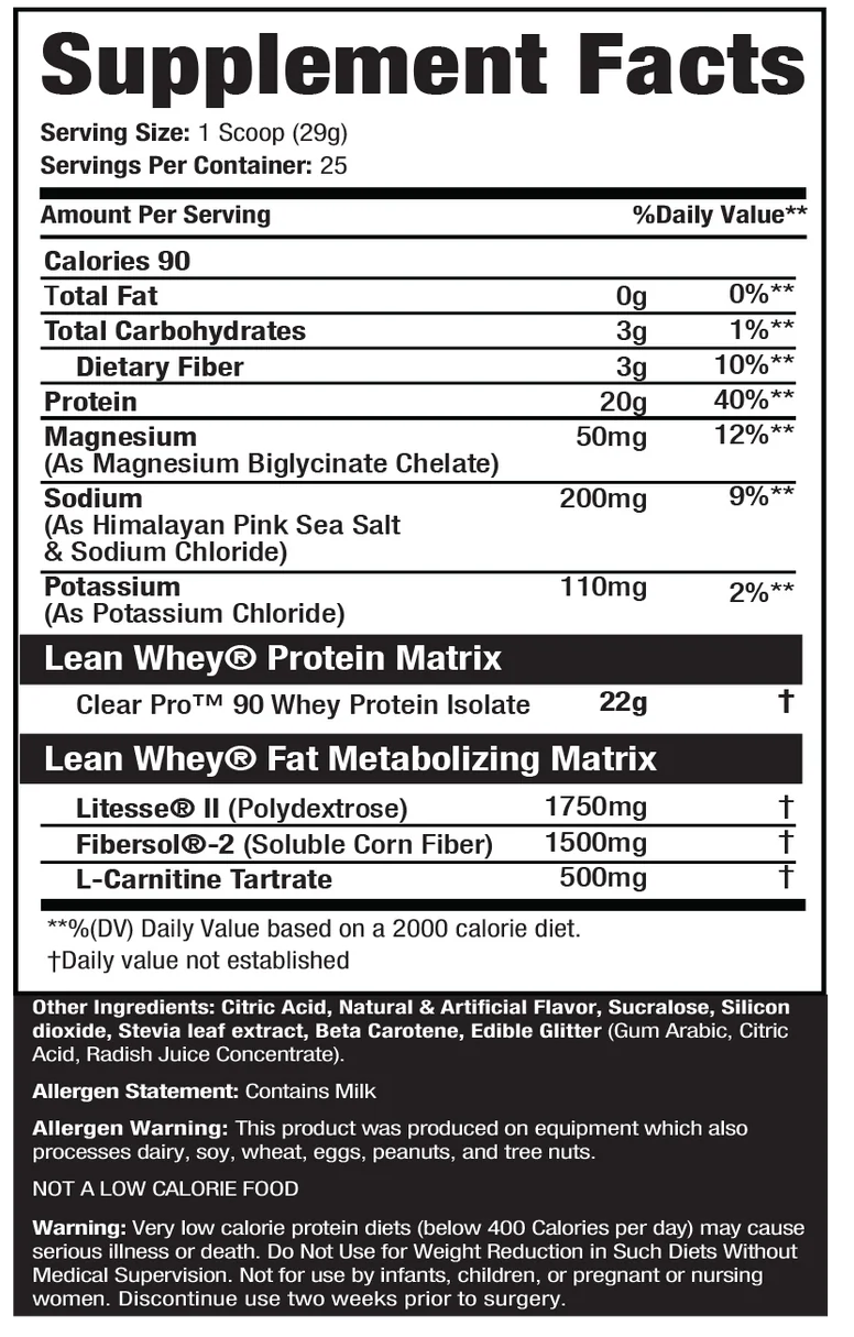 MuscleSport Lean Whey Clear ISO