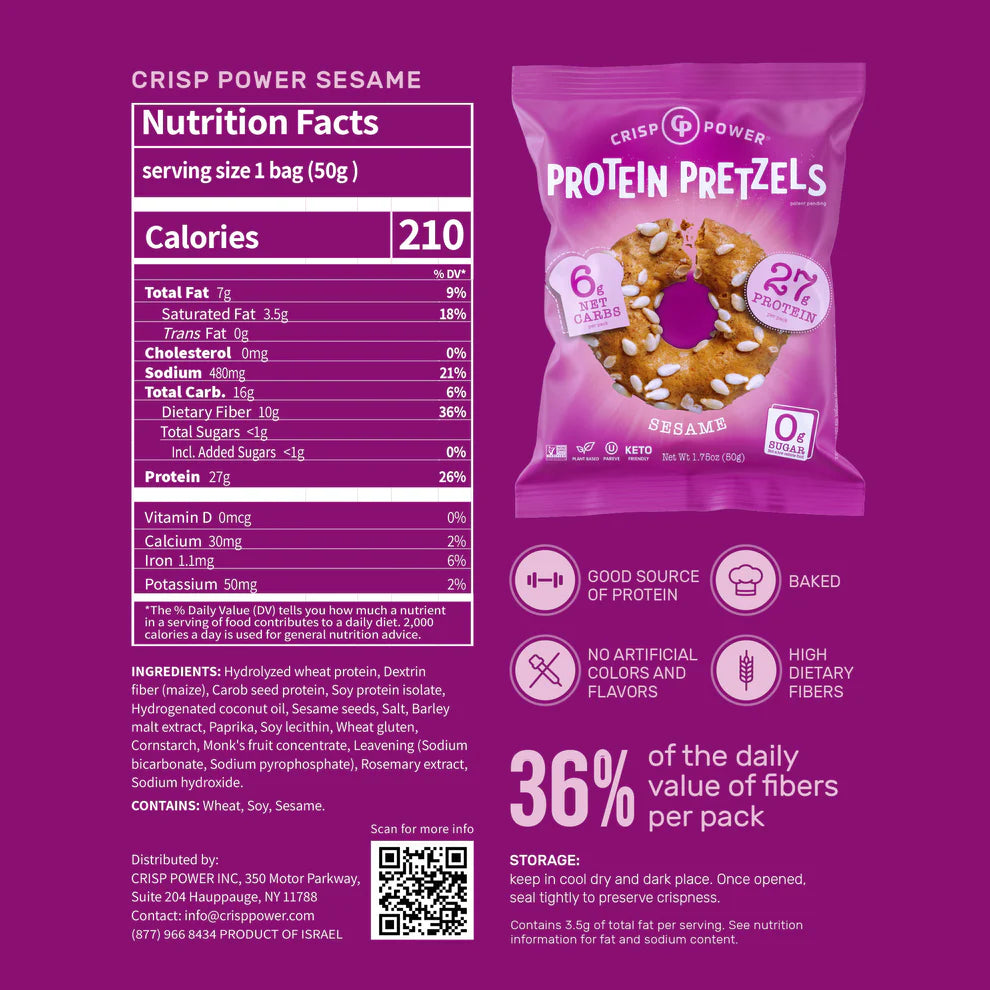 Crisp Power Protein Pretzels