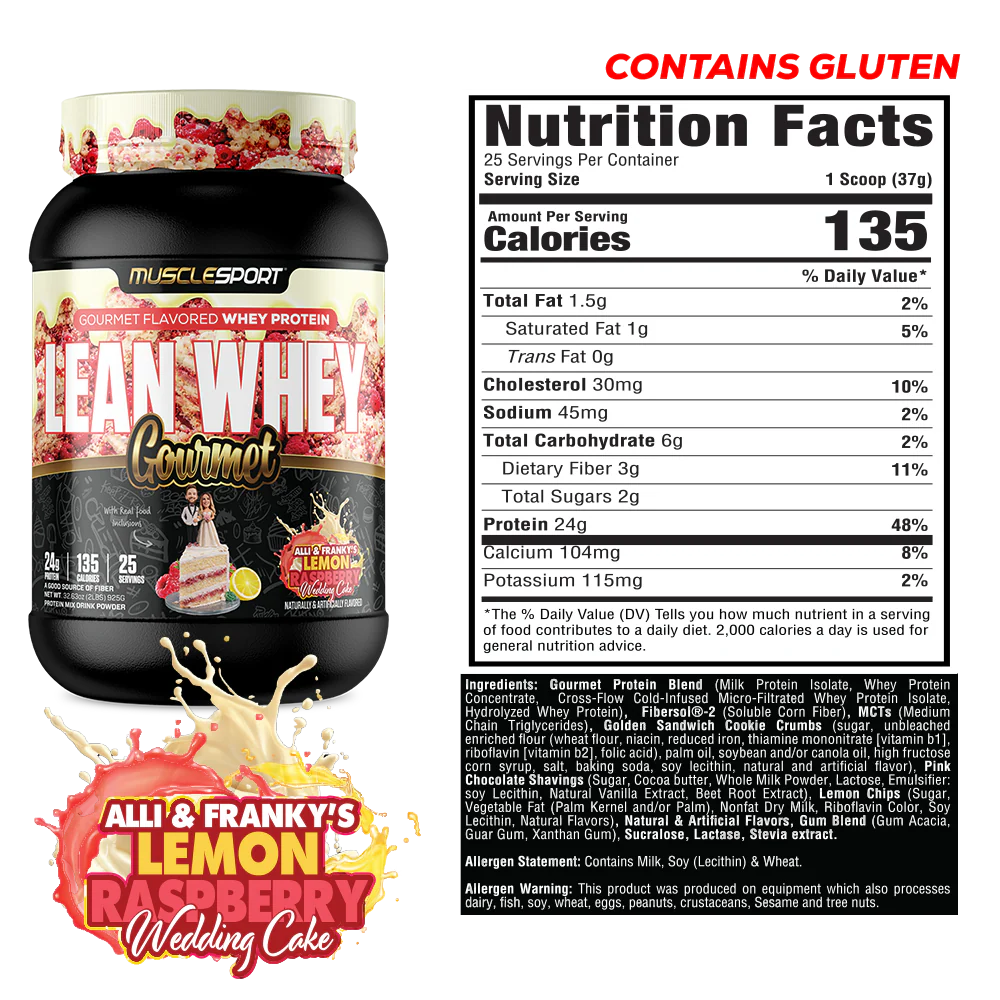 MuscleSport Lean Whey Gourmet 2lb