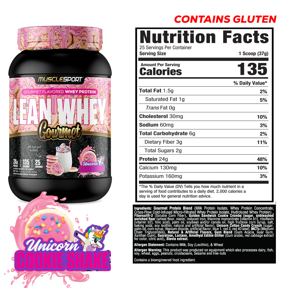 MuscleSport Lean Whey Gourmet 2lb