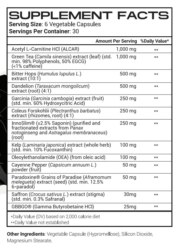 Morphogen Nutrition BURN