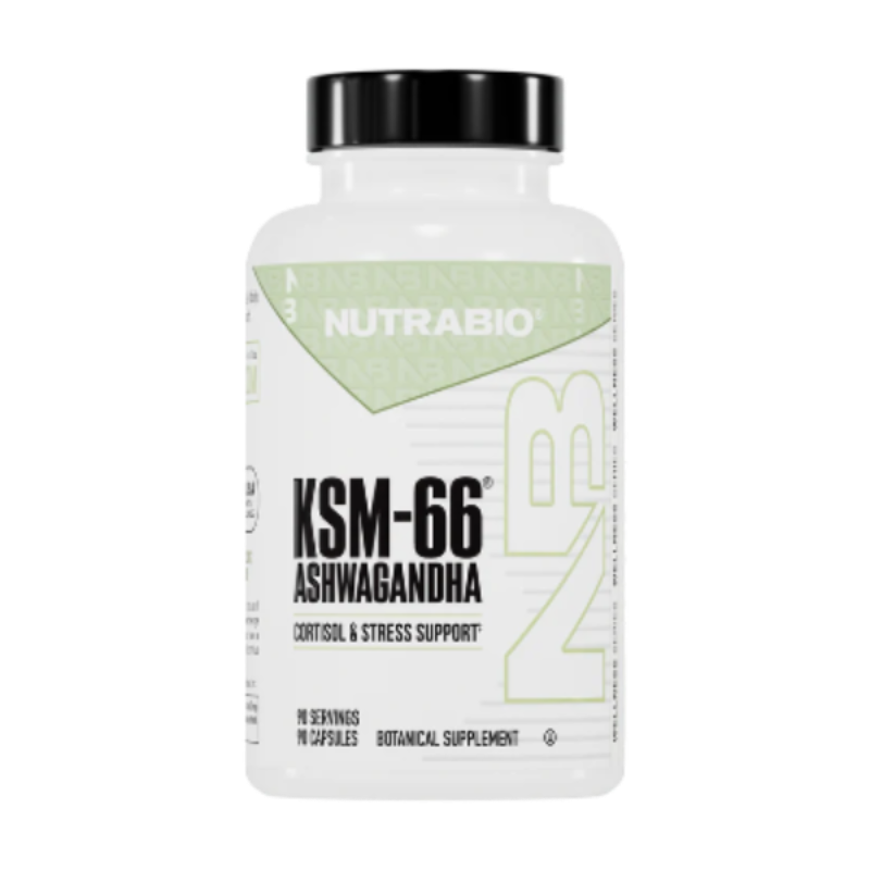 NUTRA BIO KSM 66 ashwagandha 90 Capsules cortisol and stress support 