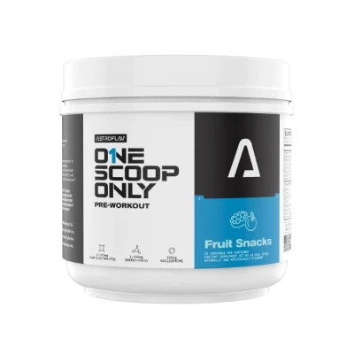 AstroFlav PreWorkout One Scoop Only Caffine, performance, pump focus energy  Fruit snacks flavor