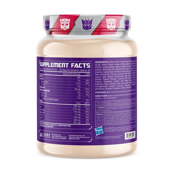 Core Nutritionals x Transformers Protron Protein