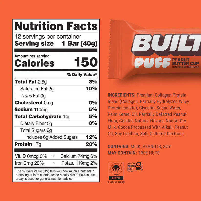 BUILT Puff Protein Bars