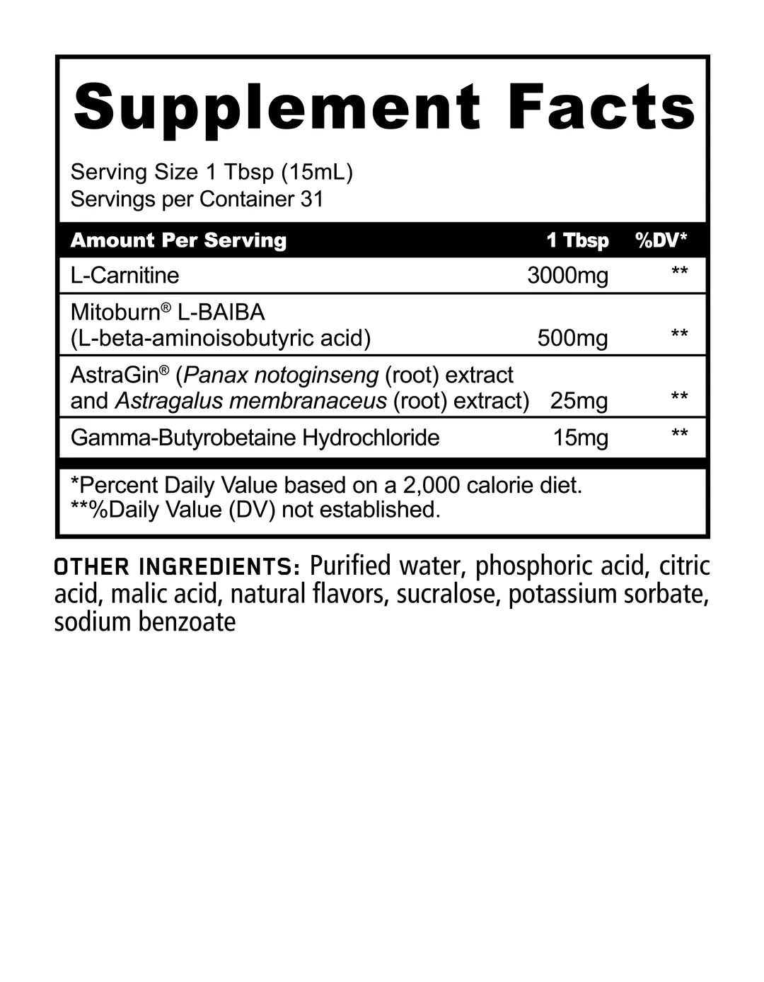 Panda Supplements BURN LIQUID THERMOGENIC