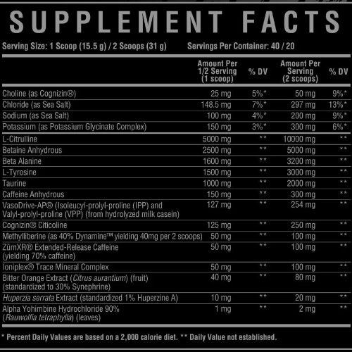 Core Nutritionals FURY BLACK