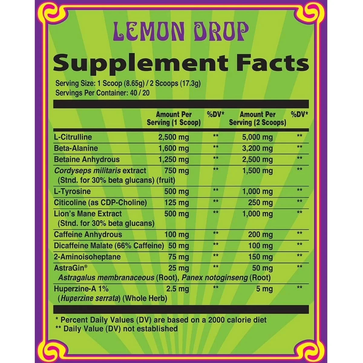 Heroic Harvest Escape Pre Workout