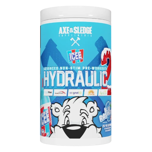 Axe & Sledge Hydraulic V2 Non Stim Pre Workout, Pump performance nootropics Blue raspberry