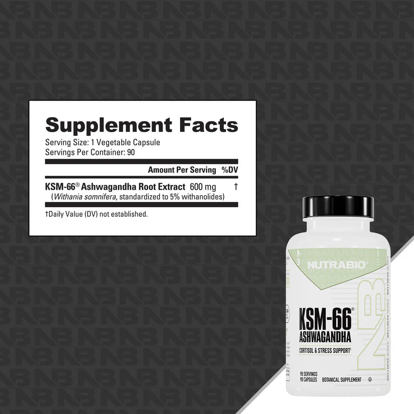Nutrabio KSM-66 Ashwagandha