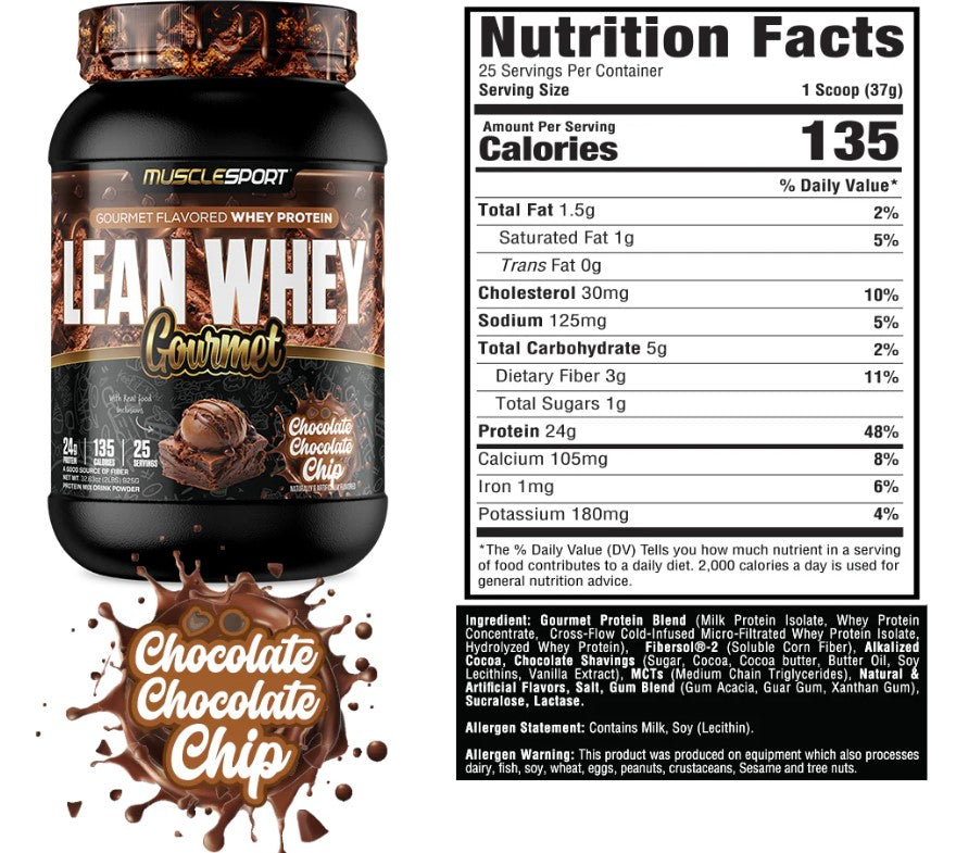 MuscleSport Lean Whey Gourmet 2lb