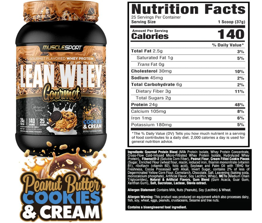 MuscleSport Lean Whey Gourmet 2lb