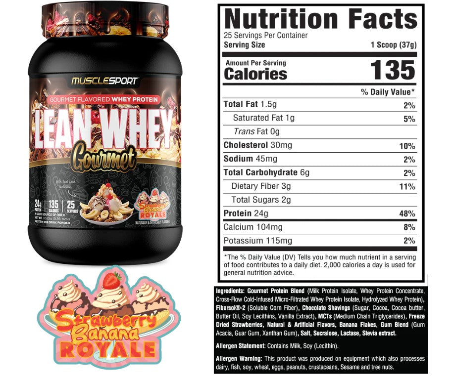 MuscleSport Lean Whey Gourmet 2lb