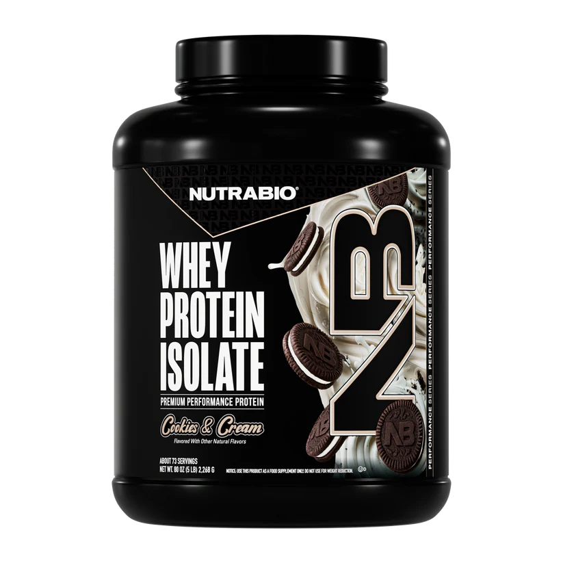 NutraBio Whey Protein Isolate 5LB