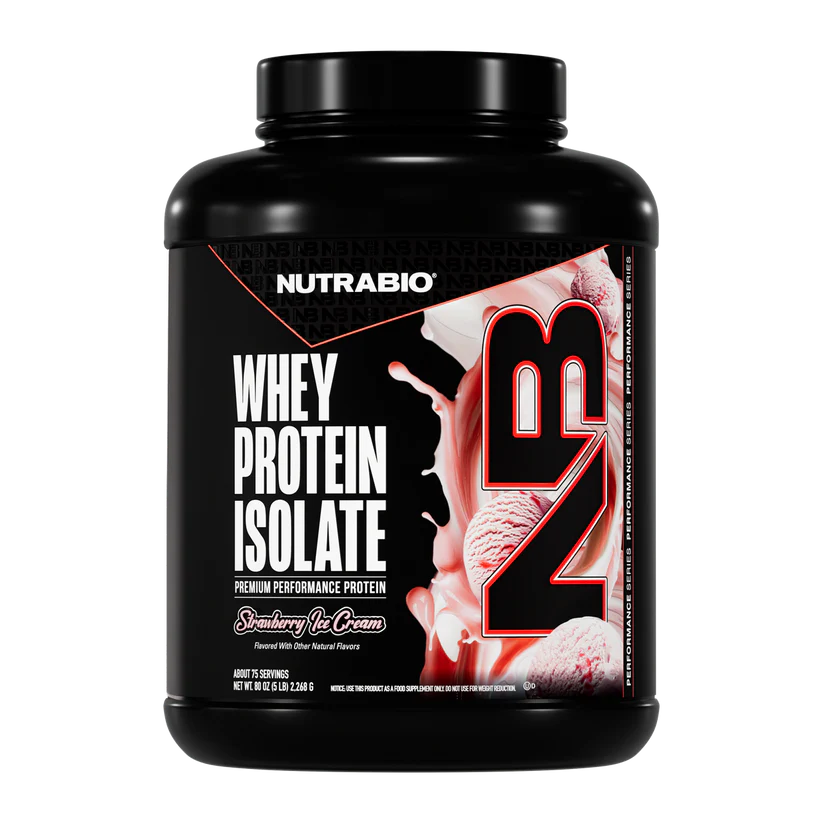 NutraBio Whey Protein Isolate 5LB