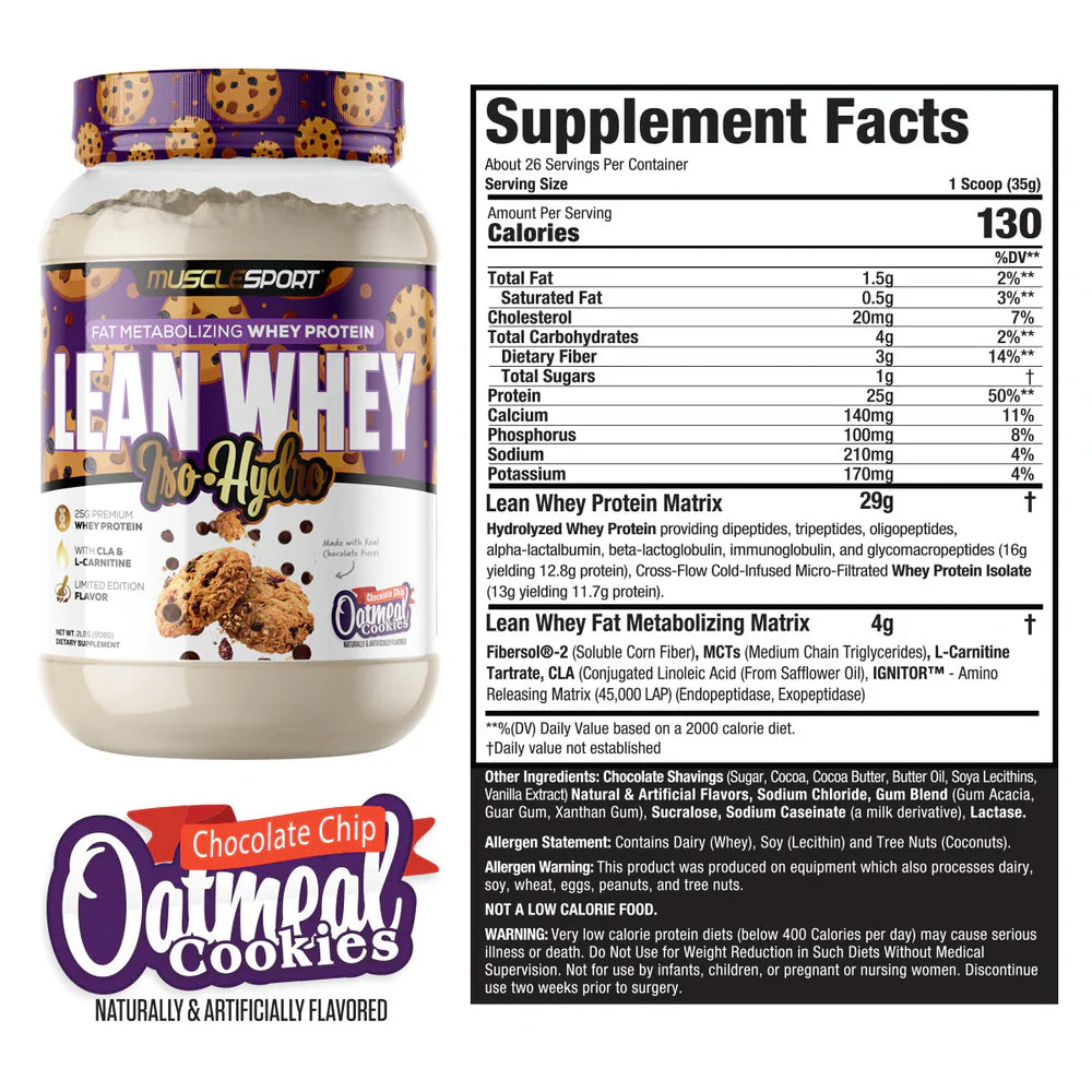 Musclesport Lean Whey™ Iso Hydro Gourmet 2lb Limited Editions