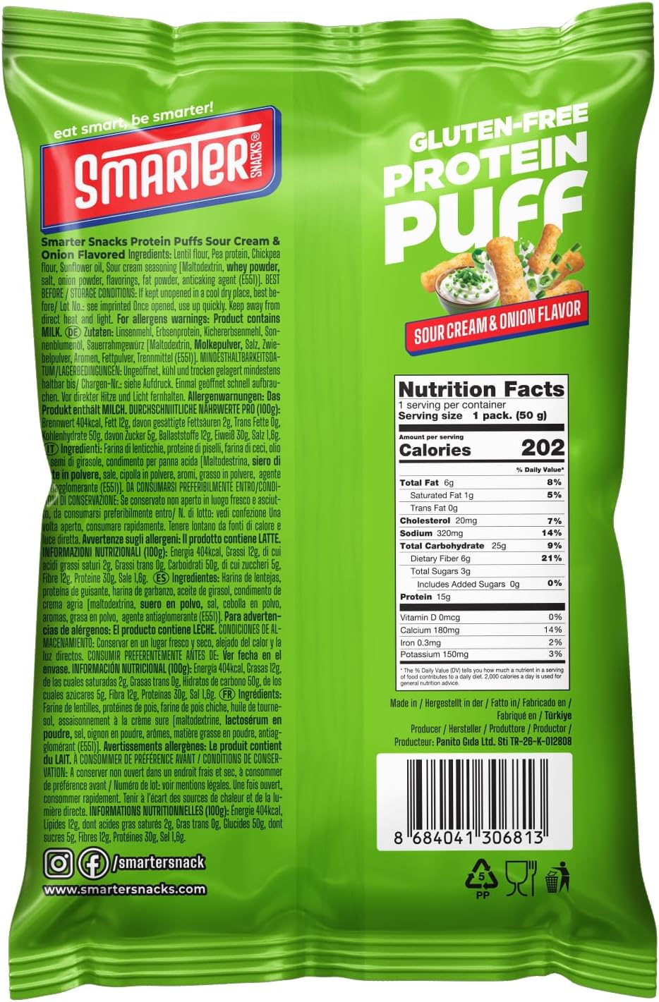 Smarter Snacks Protein Puffs