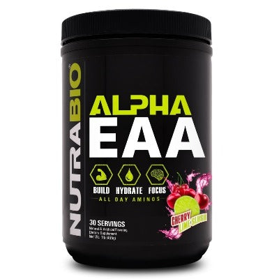 NutraBio Alpha EAA Amino Acids cherry lime