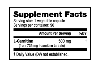 nutrabio l-carnitine Nutrabio L-Carnitine 90 v-caps