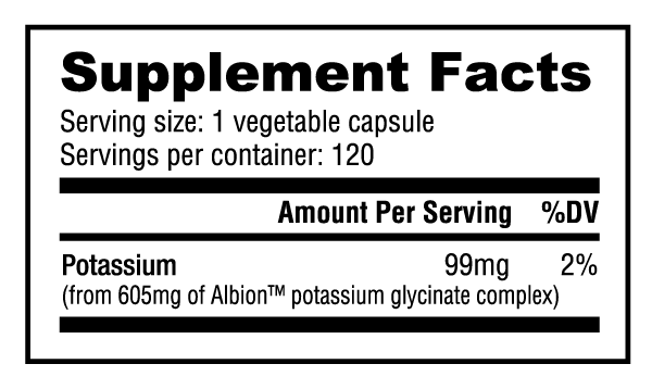 NutraBio Potassium Complex