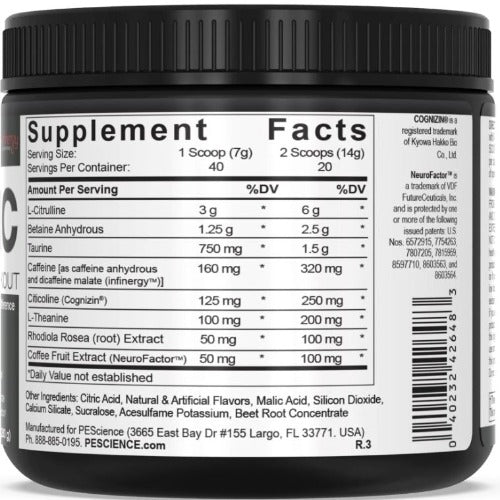 PEScience Prolific Pre-Workout